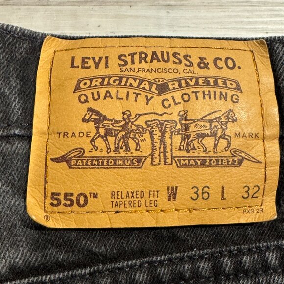 VTG LEVIS‎ 550 Orange Tab Denim Jeans 36 x 32 Relaxed Tapered Leg 90s 08/1995 - Picture 12 of 12